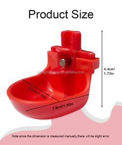 ZZ giorno vecchio pulcino che innaffia il capezzolo orizzontale automatico del capezzolo bevitore di pollo di plastica - Product Image 4