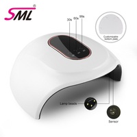 Lámpara de Uñas LED UV Portátil SML de 54/36/72W - Luz de Curado de Gel de Diseño Moderno para Salón y Uso Doméstico