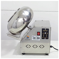 Machine à enrober les cacahuètes en acier inoxydable 2-5 kg/h, machine à enrober de sucre, machine à polir, machine à arrondir le chocolat