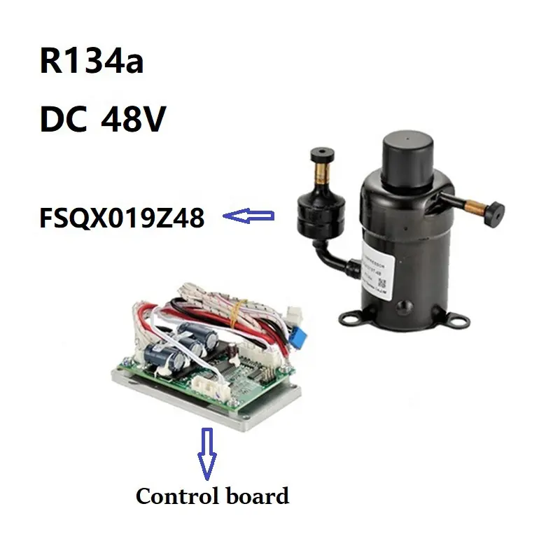 FSTHERMO FSQX019Z48 r134a 350w 48v小型バッテリー冷却パック用コンプレッサー