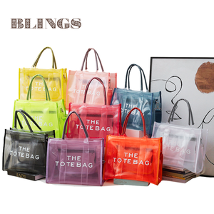 Venta al por mayor Ins Venta caliente moda verano transparente PVC mujeres bolso <span class=keywords><strong>de</strong></span> <span class=keywords><strong>mano</strong></span> caramelo <span class=keywords><strong>para</strong></span> damas <span class=keywords><strong>para</strong></span> promoción embalaje - Product Image 1