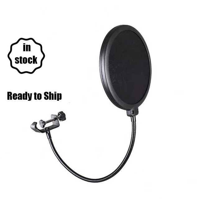 Yinyu MSA030 360° Adjustable Gooseneck Professional Dual-Layer Pop Filter for Studio Microphones