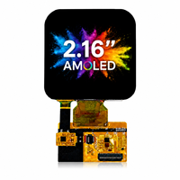 Module d'affichage intelligent portable Visionox 2,16 pouces AMOLED 480*480 avec écran tactile CTP, circuit intégré de pilote CO5300, interface QSPI/MIPI, 600 cd/m²
