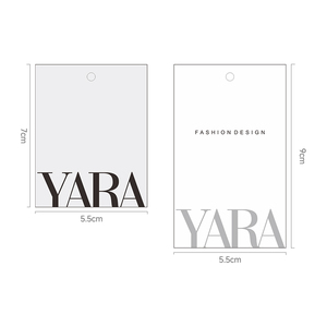 Cổ Phiếu Sẵn Sàng Sang Trọng Quần Áo Treo Thẻ 200Pcs Biểu Tượng Tùy Chỉnh Jeans Nhựa Thẻ Giấy Cho Túi Xách Và Giày Dép Trực Tiếp Vận Chuyển - Product Image 5