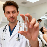 Ampoule d'essence à l'ectoïne pour la réparation cutanée après les interventions, apaisement après soleil, hydratation profonde, soin du visage professionnel