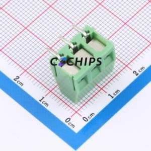 XY128R-A-5.0-3P <b>Screw</b> Terminal <b>Block</b> Bent Lead Through Hole,P=5mm Connector 1x3P 5mm Green Right Angle Insert - Product Image 2