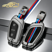 Coque de clé en alliage de zinc disponible en stock, résistante à l'usure, en métal et silicone, pour clé de voiture MG, avec logo personnalisé.