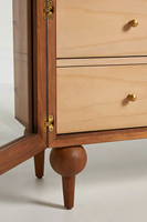Meubles de restaurant de luxe, style mi-siècle, armoire de rangement en chêne massif avec double porte vitrée