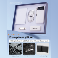 Ensemble cadeau intelligent pour occasions spéciales, clavier pliable, clé USB, souris, batterie externe, anniversaire de mariage