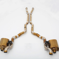 Système d'échappement à soupape en acier inoxydable/titane 304 personnalisé conçu spécifiquement pour Bentley Continental 4.0T V8