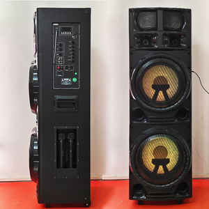 Nouvelle arrivée 1288A : Enceinte DJ double 12 pouces avec cornes, grande enceinte TWS rechargeable, vente directe usine, avec éclairage LED. - Product Image 4