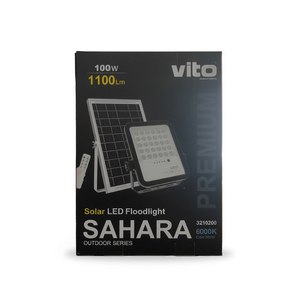 Reflector Solar LED Vito de 100W, 1100lm, Luz Fría 6000K, IP65, Iluminación Exterior - Product Image 3