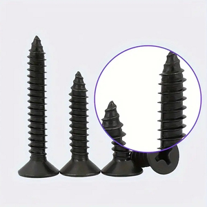 Black Metal Steel 4.8 8.8 10.9 12.9 Self Tapping Nails Phillips Cross Recess <strong>Flat</strong> Countersunk Head Wood Self Tapping <strong>Screws</strong> - Product Image 4