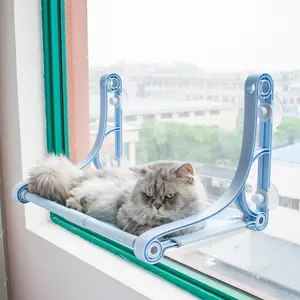 Gato ventana perca gato hamaca asiento de ventana Kitty marco con copas de succión para gatos