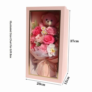 Bouquet di sapone fai-da-te <span class=keywords><strong>a</strong></span> forma di rosa in stile cartone animato, ispirato <span class=keywords><strong>a</strong></span> <span class=keywords><strong>San</strong></span> <span class=keywords><strong>Valentino</strong></span>, pronto <span class=keywords><strong>per</strong></span> essere regalato ai fidanzati - Spedizione dalla Cina - Product Image 4