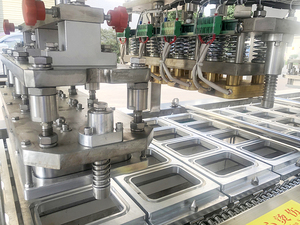 Wuhan Yijianuo Approbation CE <span class=keywords><strong>Micro</strong></span>-ondes Prêt À Servir Tasses De Riz <span class=keywords><strong>Blanc</strong></span> Scellant Plateau Automatique Remplissage Machine De Scellage - Product Image 6