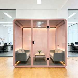 Modern Soundproof Office Mobile Indoor Work Booth Private Meeting Soundproof Phone <b>Study</b> Cabin for Office - Product Image 4