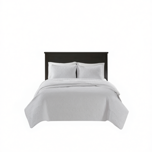 Set Copripiumino Reversibile Twin Twin XL Bianco 3 Pezzi 100% Cotone Per Tutte le Stagioni Biancheria da Letto - Product Image 1