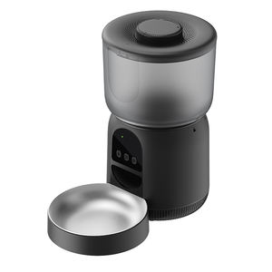 वाईफाई नियंत्रित स्मार्ट पालतू पशु फीडर 3 एल ऑटो फूड डिस्पेंसर 1-10 भोजन भाग 10 की आवाज रिकॉर्डर विरोधी प्लास्टिक - Product Image 5