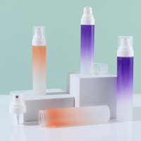 Bouteilles à pompe en plastique PP rechargeables de 30 ml et 50 ml, flacon pulvérisateur pour crème, emballage pour soins de la peau