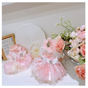 Vestido de tutú de encaje rosa para perros, ropa para perros pequeños, vestido de princesa Lolita para Maltese Yorkshire Terrier - Product Image 1