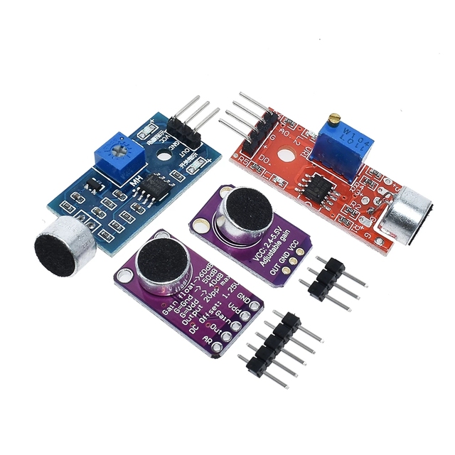 Sound sensor module sound control sensor MAX4466 MAX9814 switch detection whistle switch microphone amplifier