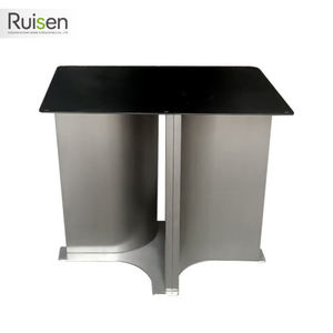 Modern paslanmaz çelik mermer masa bacak desteği kaya plaka ETFB dikdörtgen yemek masası baz otel oturma odası atölye için - Product Image 1