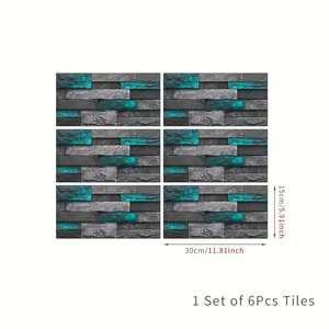 Pegatinas de Azulejos Autoadhesivas, Removibles, para Pared, Vinilo Impermeable, para Decoración del Hogar - Product Image 4