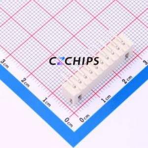 ZX-XH2.54-10PWZ-GW Wire-to-Board Pin Header Bent Lead Through Hole,P=2.5mm Connector 1x10P 2.5mm Right Angle Insert XH - Product Image 2