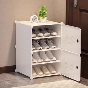 <b>Shoe</b> Cabinet Multi Layer <b>Storage</b> <b>Rack</b> Plastic Modular Design For Home Doorway Dormitory Use - Product Image 2