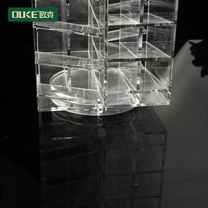 Estante organizador de maquillaje giratorio 360, soporte acrílico para pintalabios de fábrica de Ource - Product Image 6