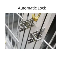 Cage pour animaux de compagnie en acier inoxydable multicouche respirante personnalisable spécifique aux hôpitaux pour chiens Design classique de luxe