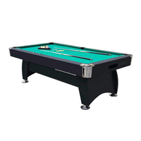 Top 7FT/8FT Table de billard classique pour la maison salle de jeux prix usine vente chaude Table de billard en caoutchouc pour une utilisation en sous-sol familial