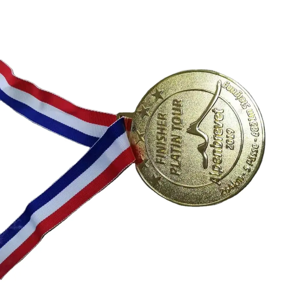 Manufacturer custom design 3D sports gold medal