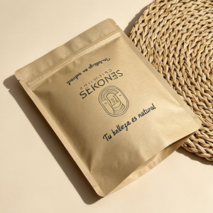 Custom Printed Kraft Paper Zipper Bag Eco Friendly Stand up <b>pouch</b> for Natural Skincare Products - Product Image 3