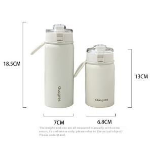 2025 última taza aislada al vacío Simple de acero inoxidable 316 para hombres y mujeres compartimentos de té portátiles para estudiantes de alto valor - Product Image 4