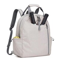 Sac à dos de sport décontracté et grand format en polyester résistant à l'eau avec fermeture éclair pour le tennis et le pickleball, pour femmes et hommes