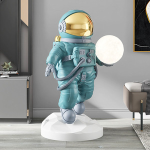 Marée jouer fibre de verre galaxie astronaute avec veilleuse grand astronaute salon ornements maison astronaute Sculpture artisanat - Product Image 1