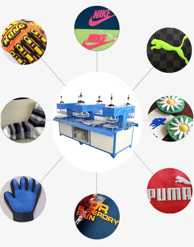 Factory price silicone t shirt logo heat press making machine