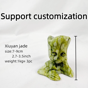 Vente en gros de cristaux artisanaux de haute qualité, jade Xiuyan <span class=keywords><strong>Groot</strong></span>, texture de jade premium pour la régénération - Product Image 5