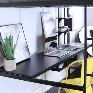 2020 Offre Spéciale Moderne <span class=keywords><strong>Lit</strong></span> Mezzanine Avec <span class=keywords><strong>bureau</strong></span> En Métal <span class=keywords><strong>Lit</strong></span> <span class=keywords><strong>Superposé</strong></span> Pour adultes/adolescents, peu Encombrant - Product Image 5