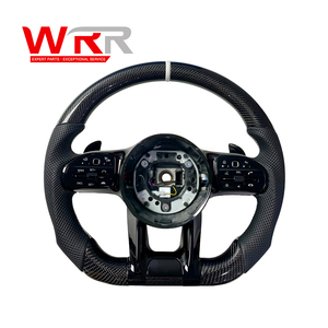 Volante de Fibra de Carbono para <span class=keywords><strong>Mercedes</strong></span> <span class=keywords><strong>Benz</strong></span> W205 W213 W253 <span class=keywords><strong>C200</strong></span> E300 GLC300, <span class=keywords><strong>Precio</strong></span> de Fábrica al por Mayor - Product Image 1