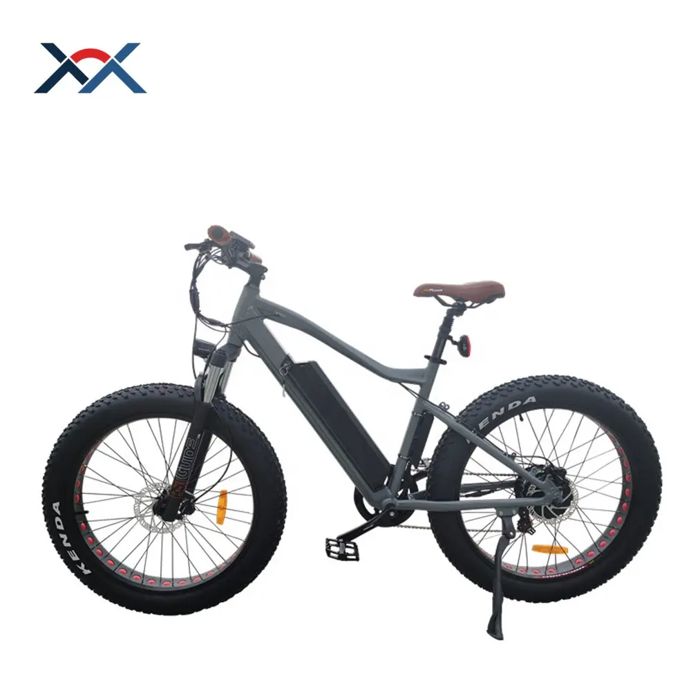 Hot Popular rear motor ebike 750W 26 inches *4.0 fat tire lithium battery suspension fork mtb electric bike