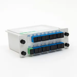 Plc Splitter Device Sc/upc 1*16 Insertion /lgx /cassette Type Fiber Optic Fiber Optic Equipment