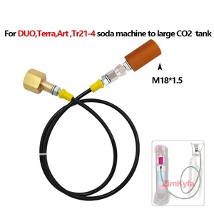 Adaptateur de tuyau convertisseur M18x1.5 pour vanne de connexion <span class=keywords><strong>Sodastream</strong></span> Soda connecteur CO2 externe W21.8-14 de réservoir pour accessoires de Paintball - Product Image 2