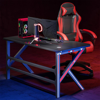 Bureau d'angle de jeu professionnel, grand boîtier pliable, fabricant, emballage de couleur, bon marché, nouveau design, pour la maison,