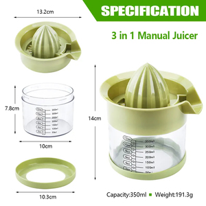 Spremiagrumi Manuale Portatile Ecologico in Plastica per Limoni e Arance - Product Image 2