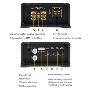 Amplificateur de <span class=keywords><strong>voiture</strong></span> <span class=keywords><strong>1000W</strong></span> RMS, mini amplificateur de puissance de classe D monobloc pour haut-parleurs de <span class=keywords><strong>voiture</strong></span>, amplificateur de puissance pour caisson de basses 1 canal - Product Image 5