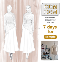 Fabricant de vêtements, Abaya modeste sur mesure pour femmes, robe musulmane, création de marque propre, faible MOQ, service de conception de vêtements, vêtements de haute qualité
