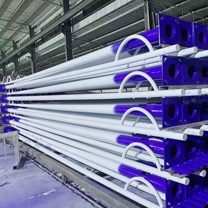 4M 6M 7M 8M 9M 10m圆形路灯杆带太阳能泛旗花园广场公路耐用钢镀锌杆灯 - Product Image 1